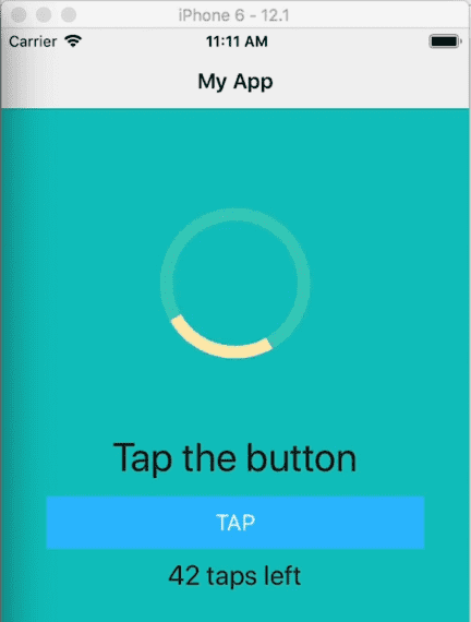 Styled activity indicator