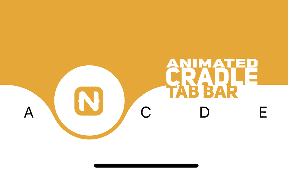 Cradle Tab Bar Animation in NativeScript poster